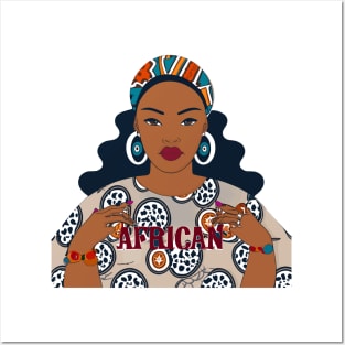 African Woman Posters and Art